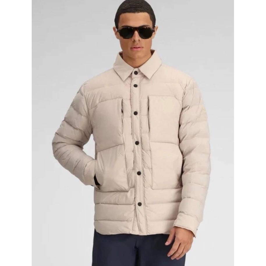Obermeyer Mens M Explorer Down Shirt Jacket Style 24100 Color Cement Nwt $249